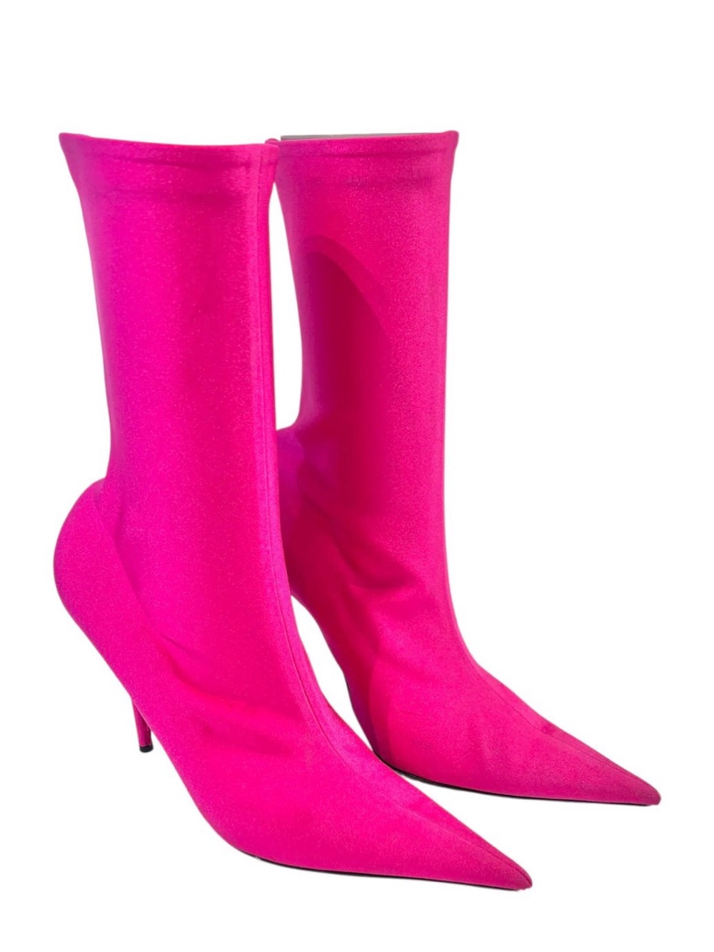Balenciaga Fuchsia Pointed Toe Sock Booties